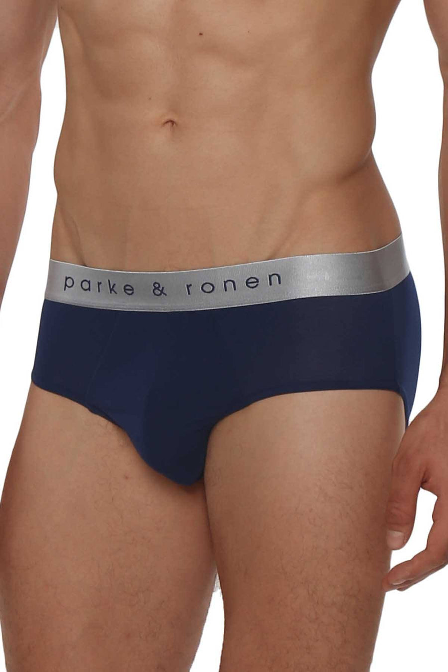 Parke & Ronen Navy-Blue Solid Brief