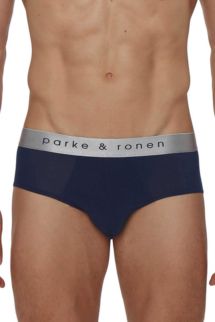 Parke & Ronen Navy-Blue Solid Brief