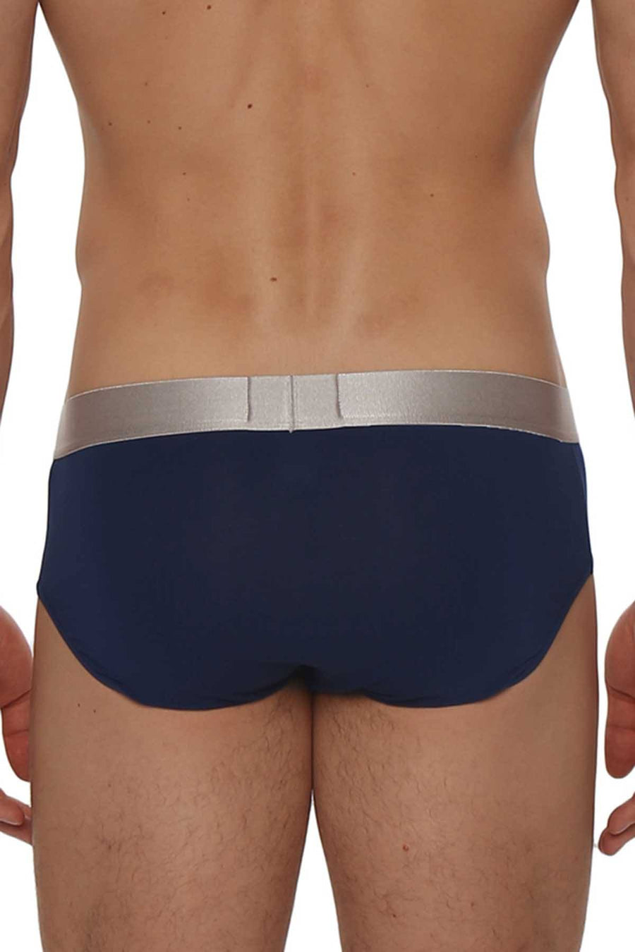 Parke & Ronen Navy-Blue Solid Brief