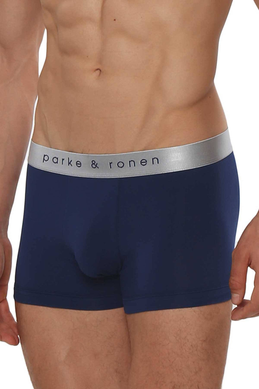Parke & Ronen Navy-Blue Solid Trunk