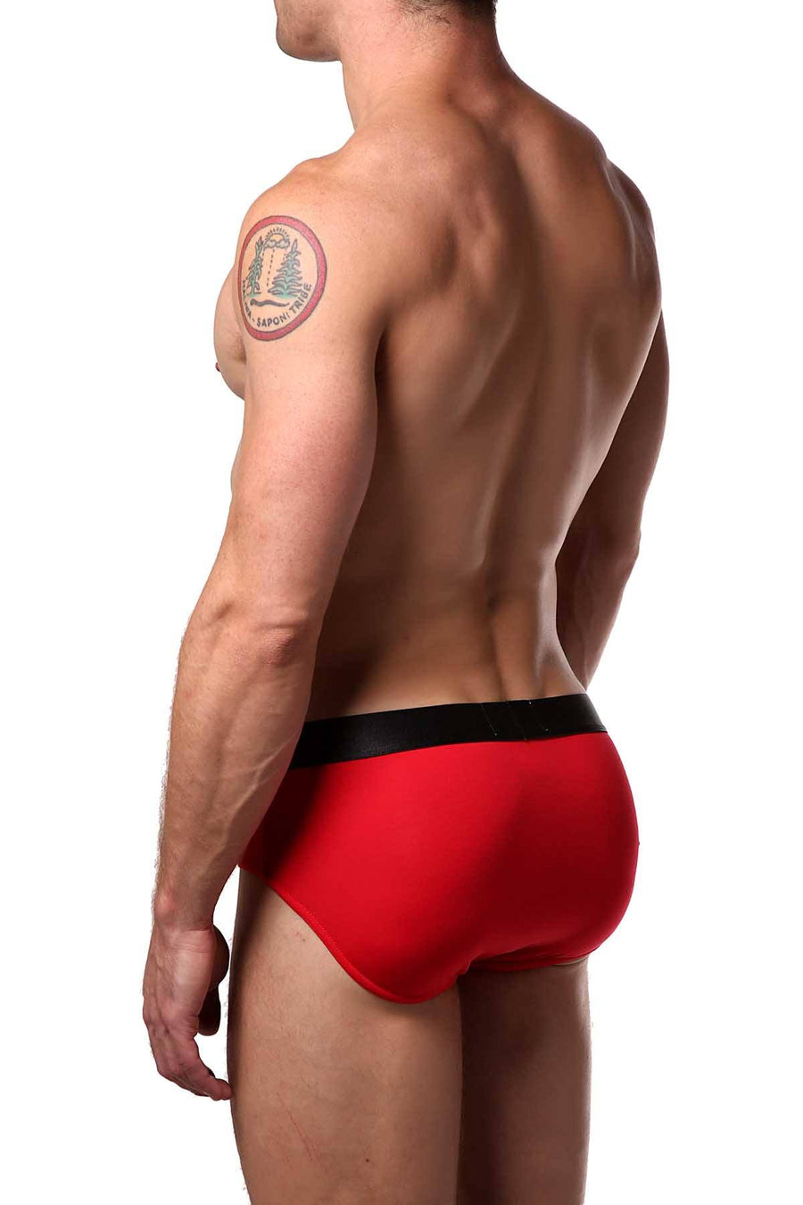 Parke & Ronen Red Solid Brief