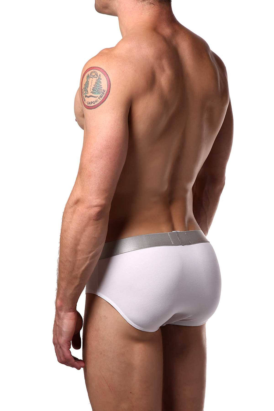 Parke & Ronen White Solid Brief