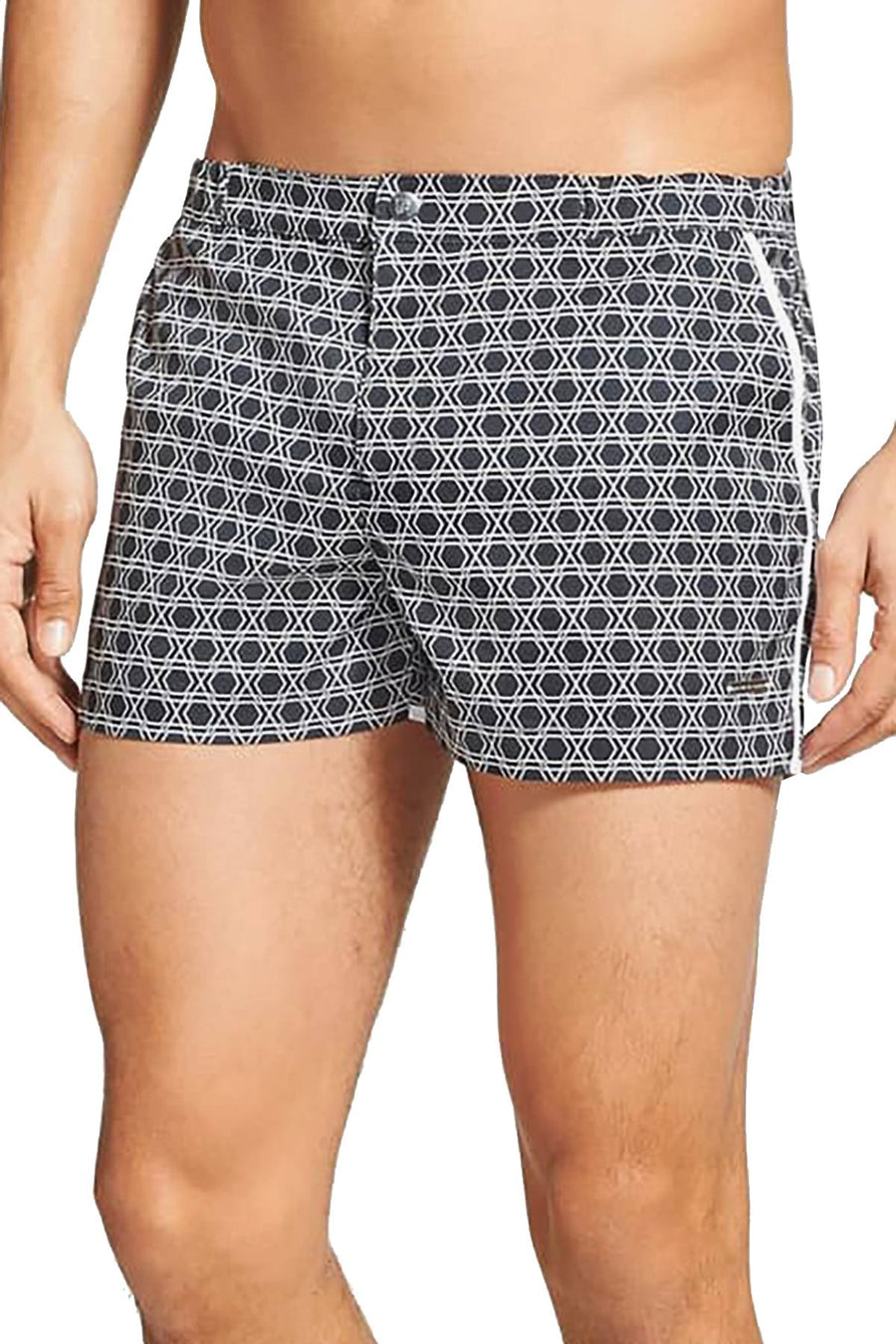 Parke and Ronen Black Drexel 2" Angeleno Swim Trunk
