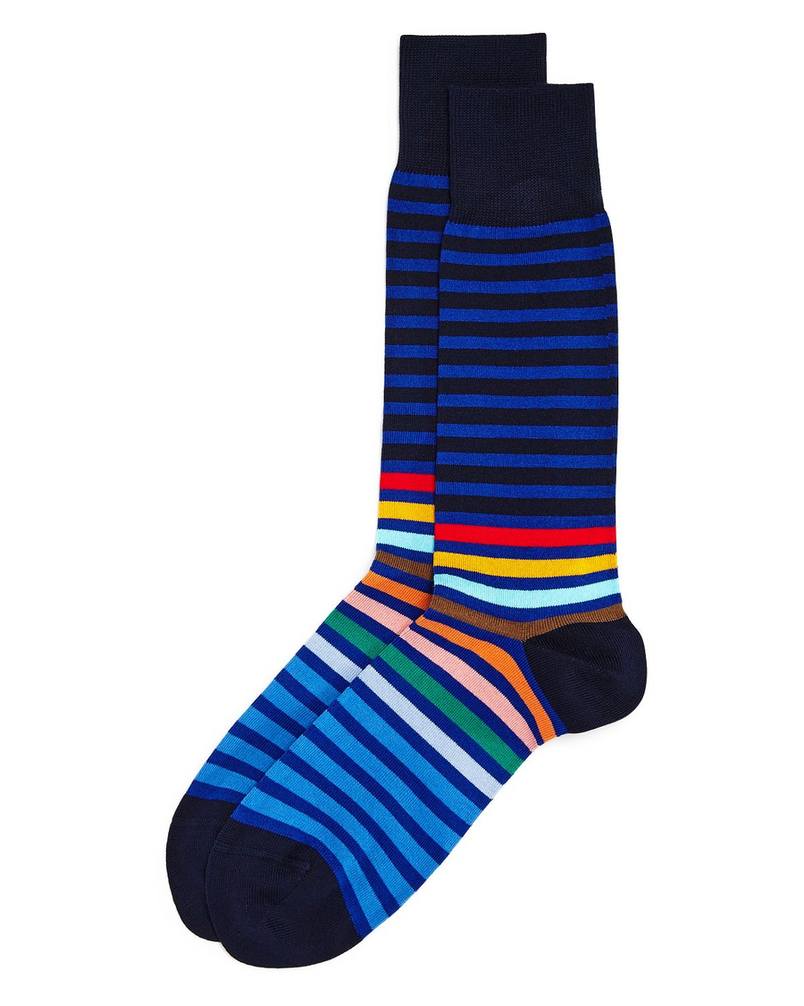 Paul Smith Gradient Striped Socks Blue Multi