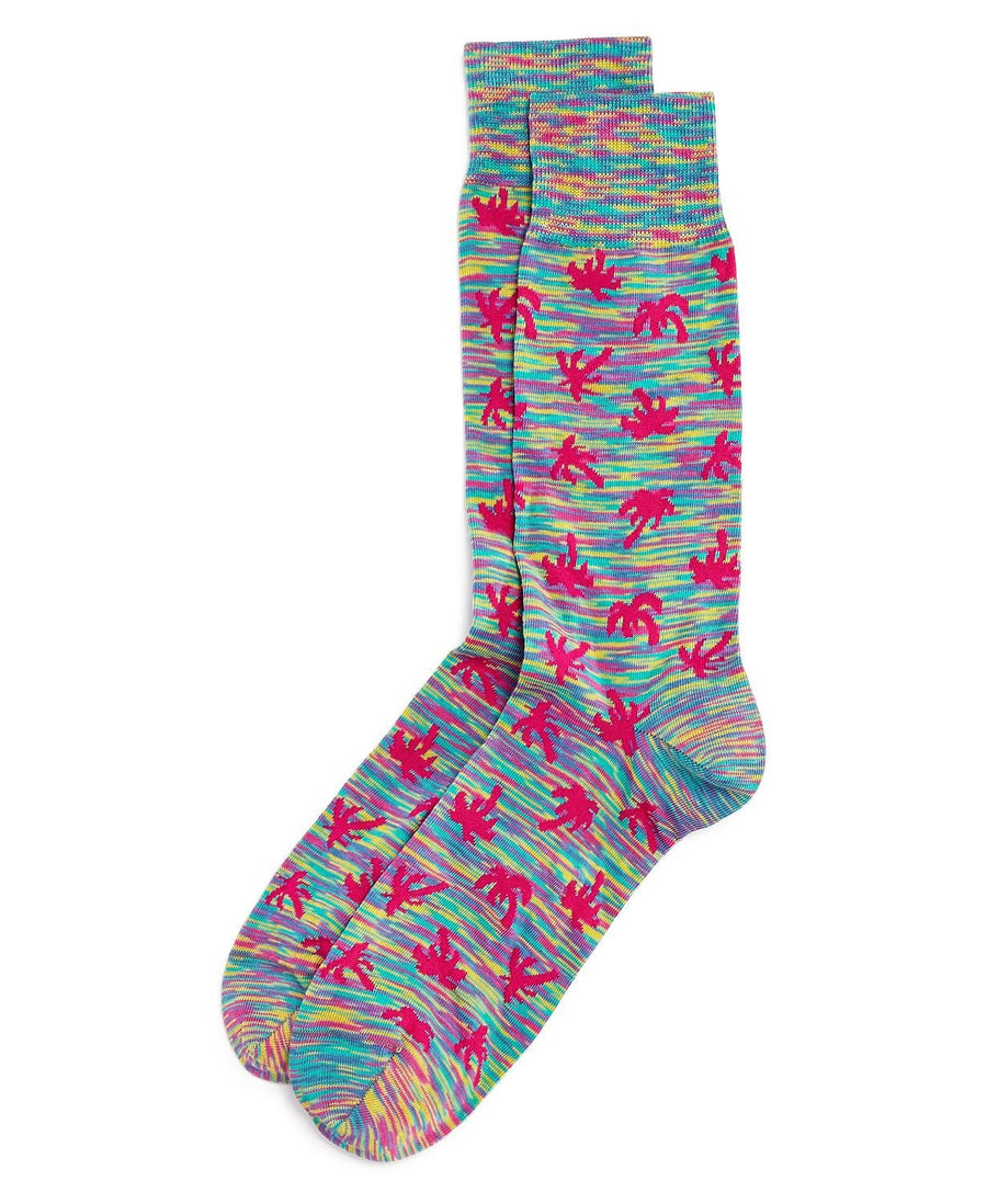 Paul Smith Palm Tree Variegated Socks Pink Multi
