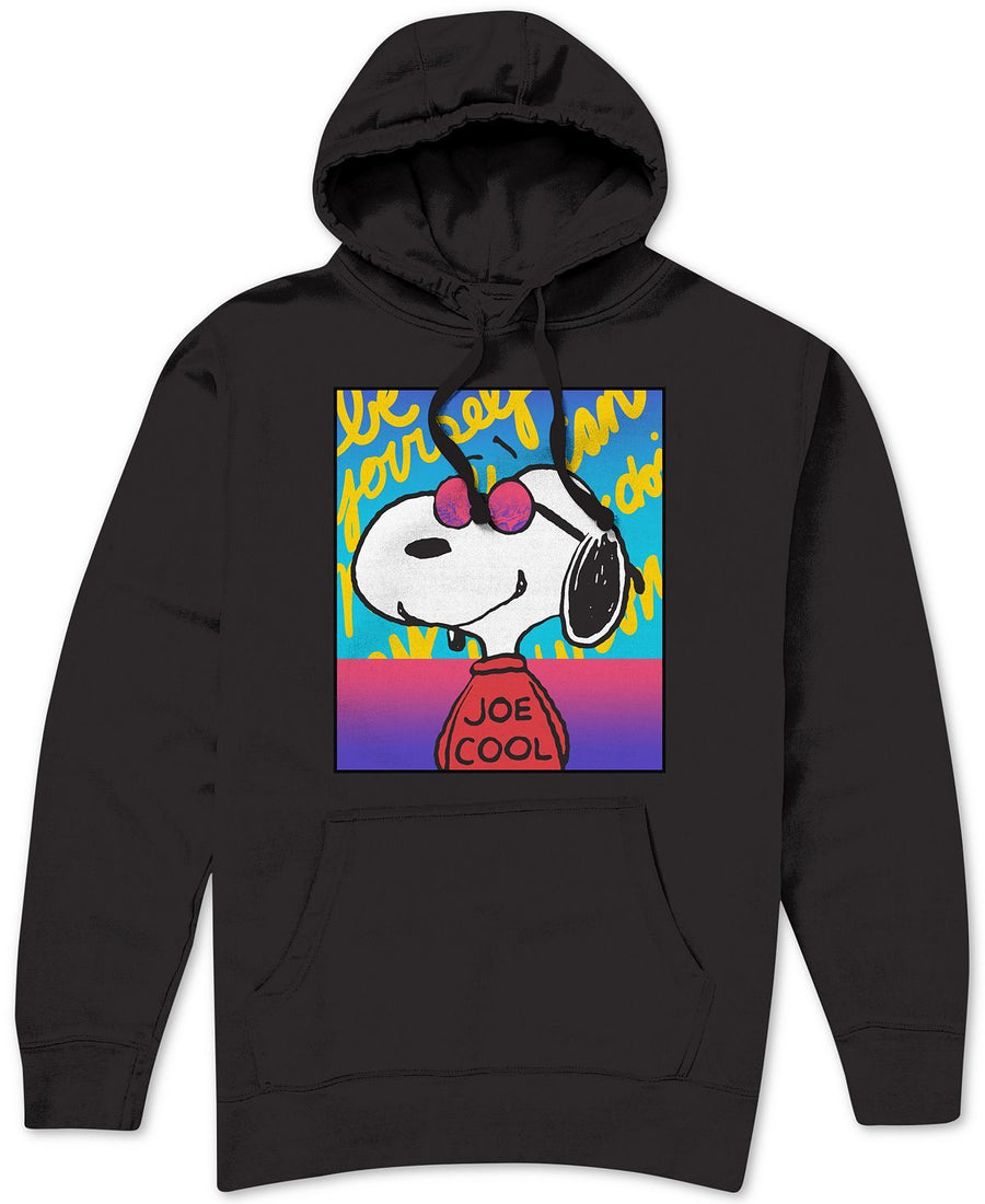 Peanuts Snoopy Joe Cool Graphic Hoodie Black