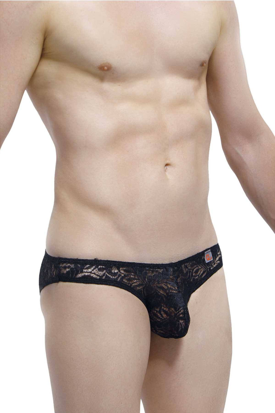 PetitQ Black Corlier Open-Back Brief