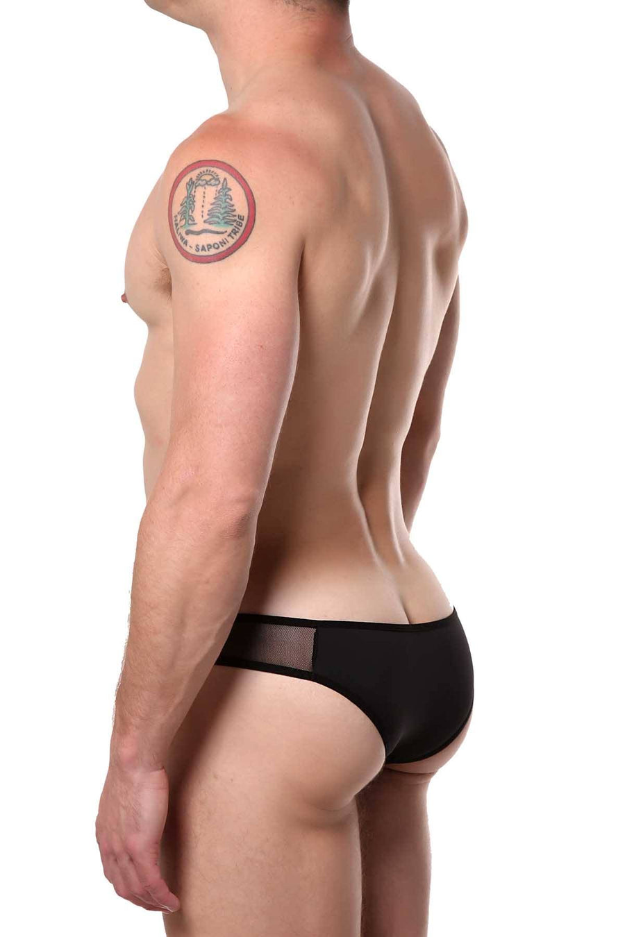 PetitQ Black Lapal Bikini Brief