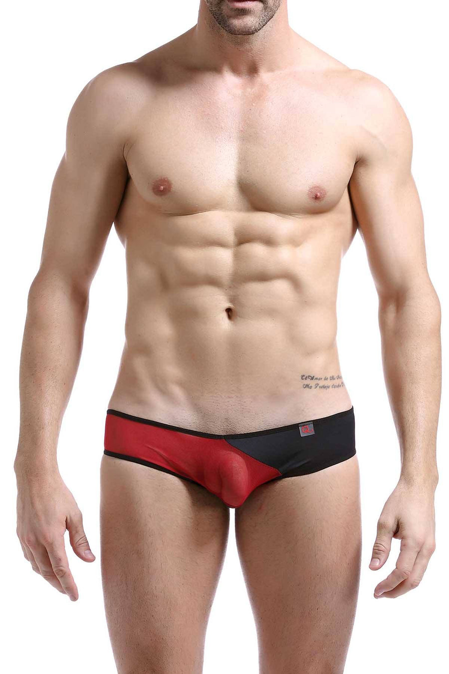 PetitQ Black/Red Mercy Bikini Brief