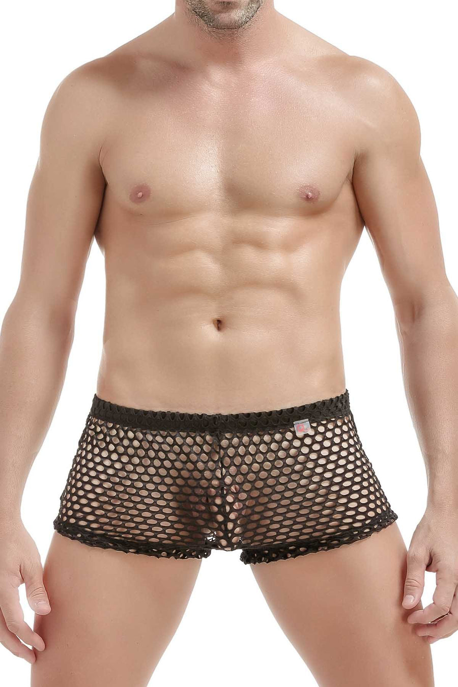 PetitQ Black Strip-Short Boxer Brief