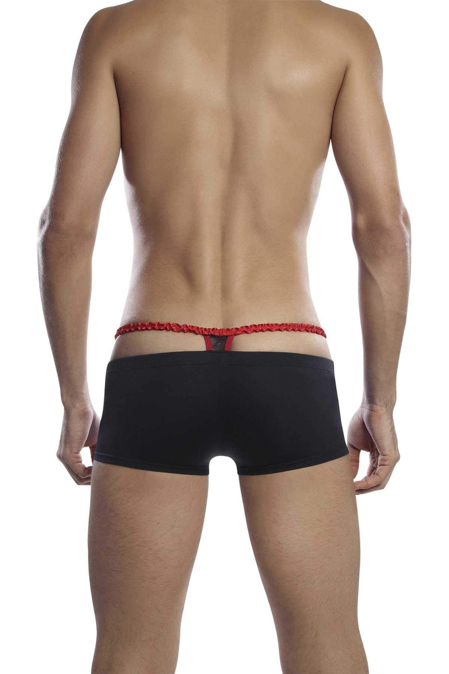 PetitQ Black & Red Thong Boxer Trunk