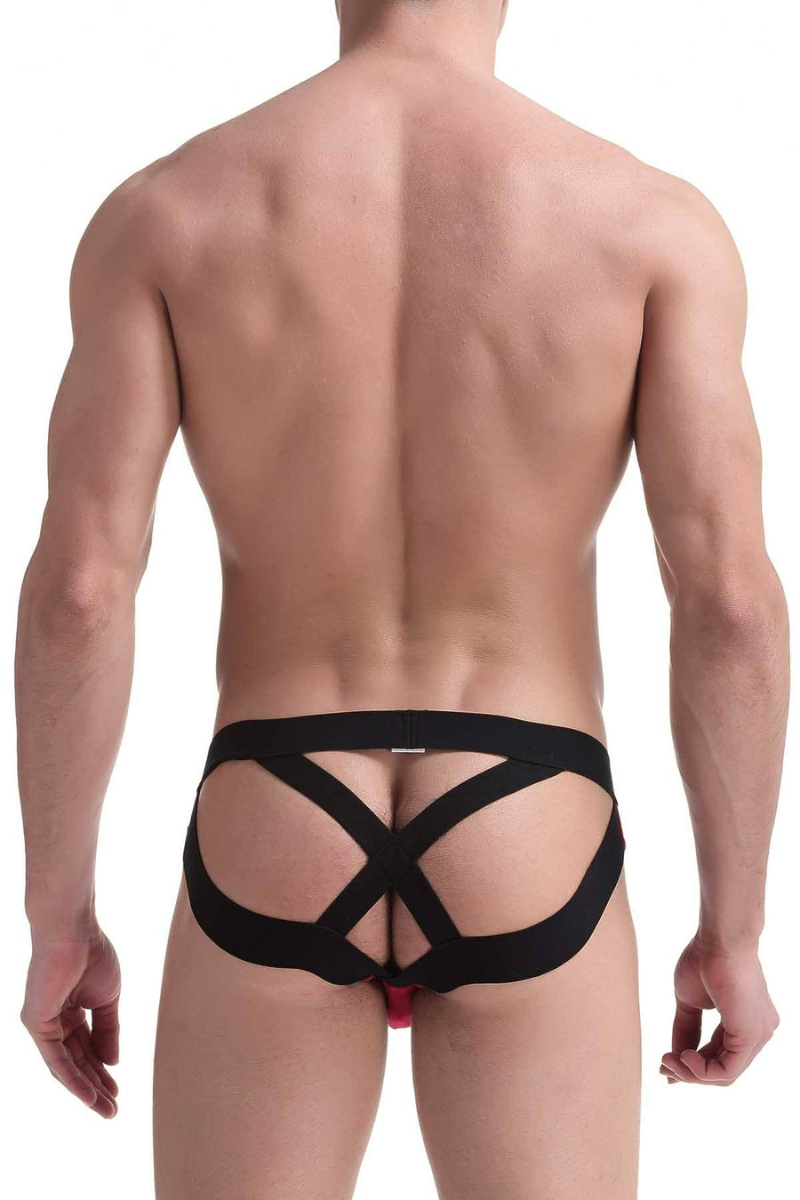 PetitQ Red/Black Crossroad Jockstrap