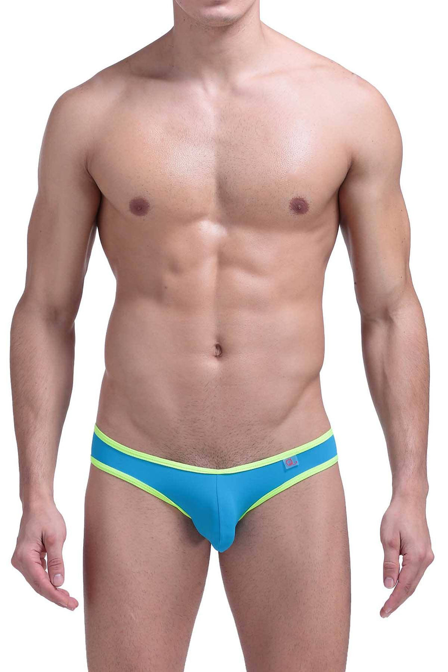 PetitQ Turquoise/Neon-Yellow Bikini Brief