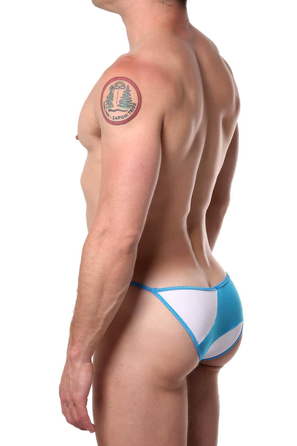 PetitQ White/Blue Kini