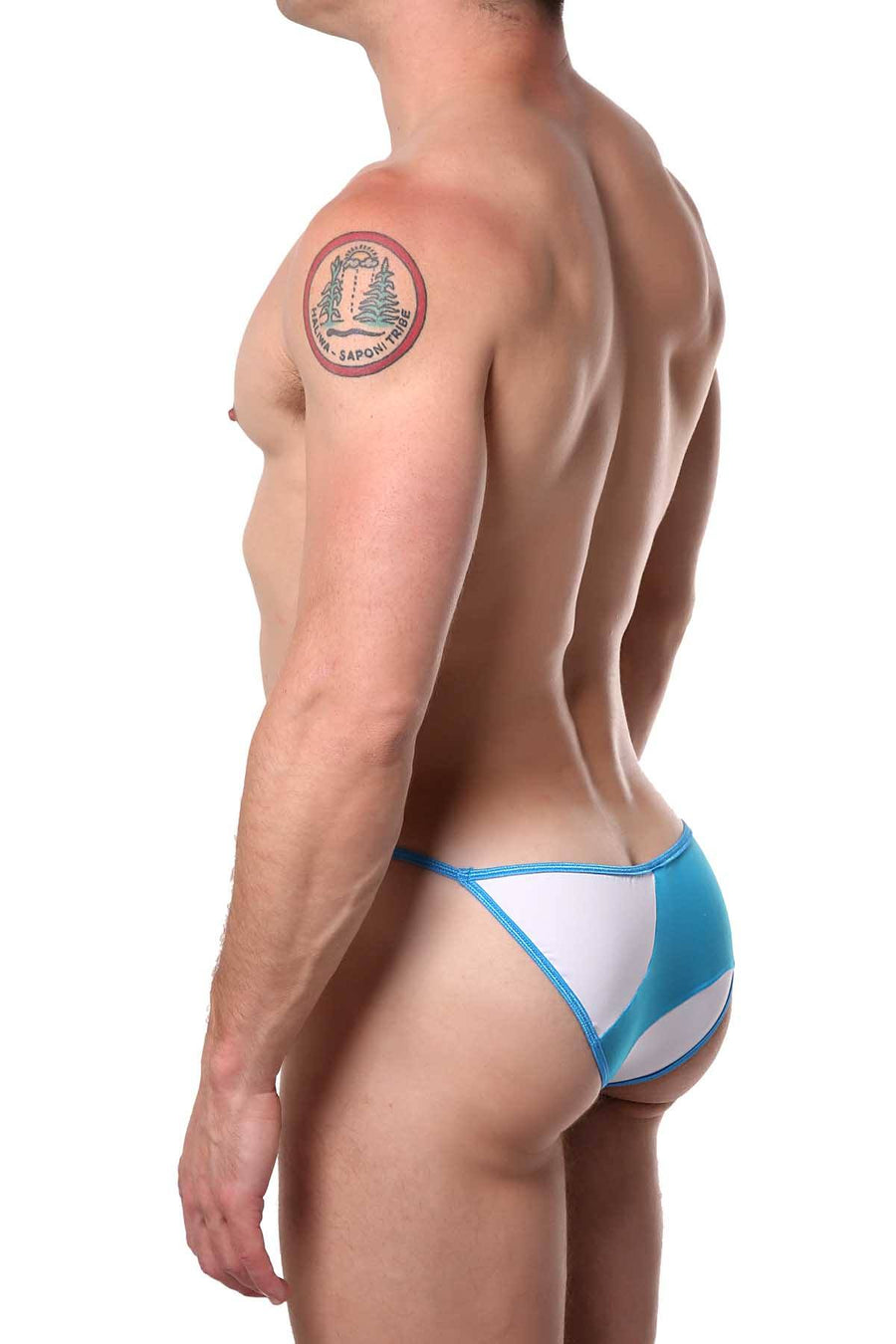 PetitQ White/Blue Kini