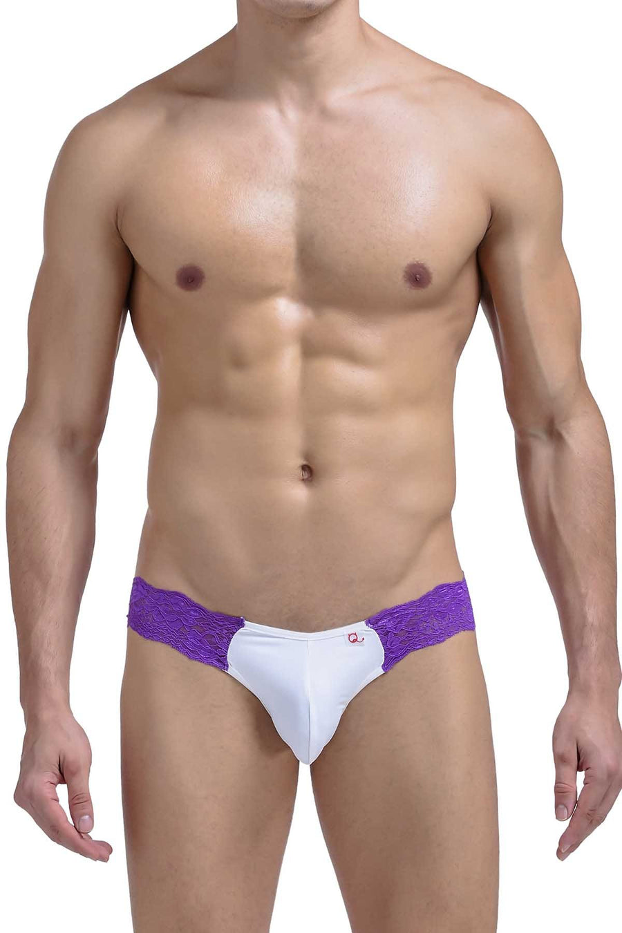 PetitQ White Side-Lace Thong
