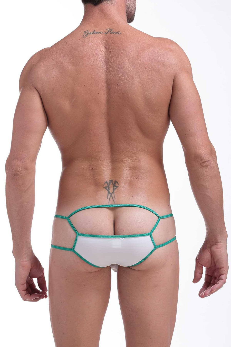 PetitQ White/Teal Tessy Bikini Brief