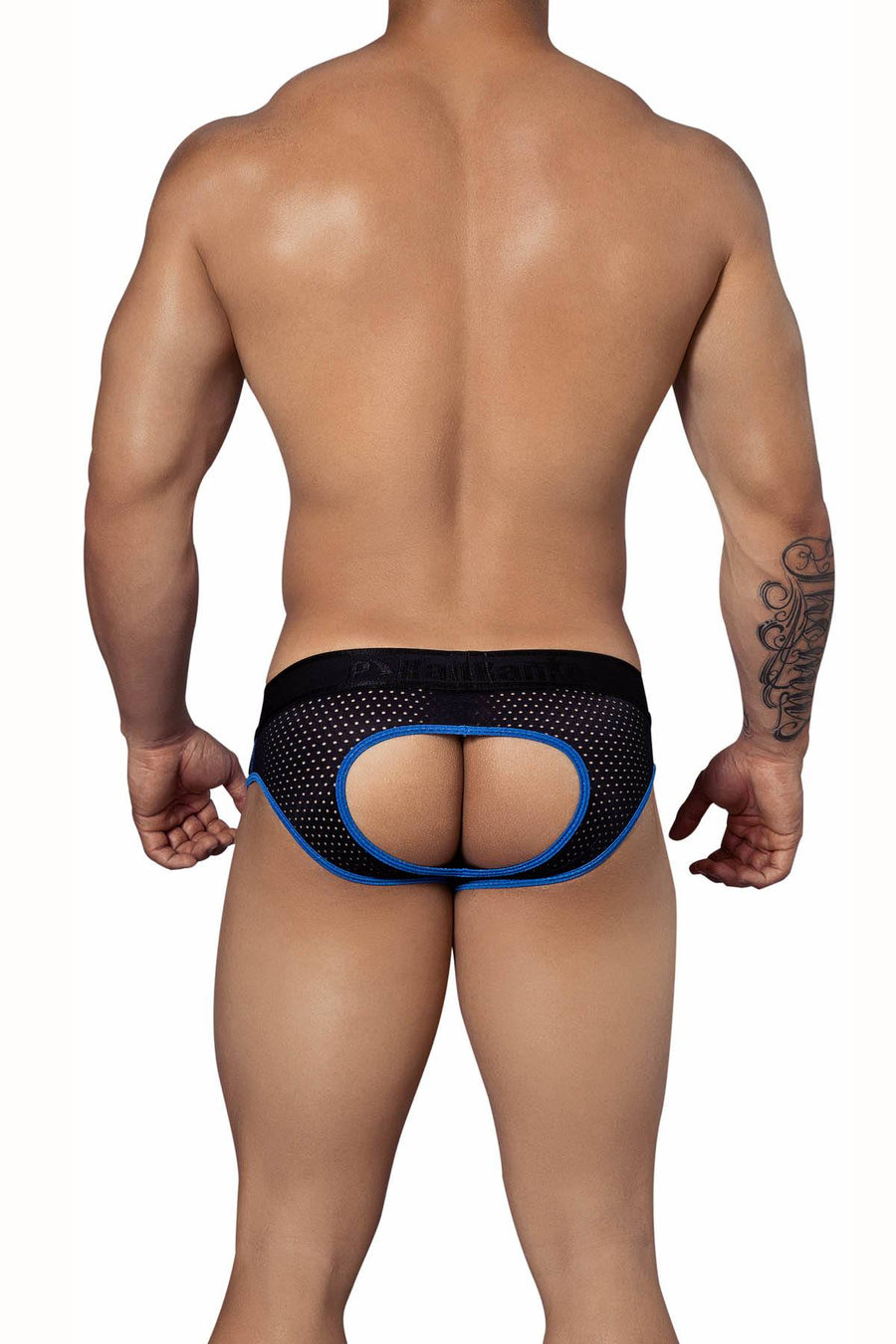Pikante Black/Blue Open-Sky Jock-Brief