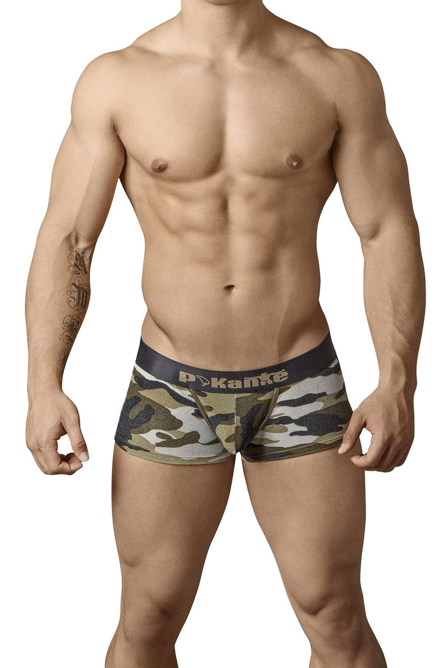 Pikante Green-Camo Plush Latin Trunk