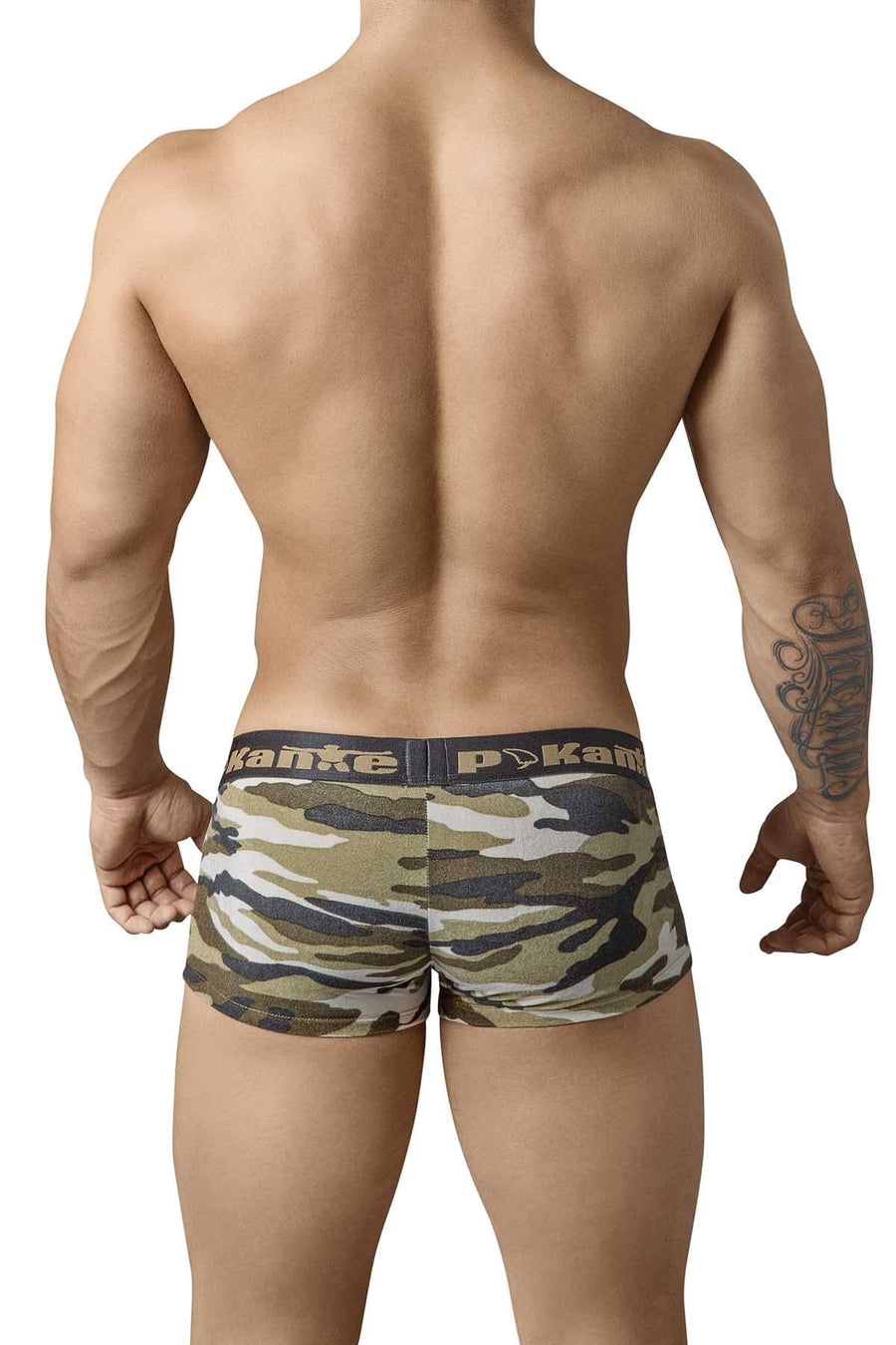 Pikante Green-Camo Plush Latin Trunk
