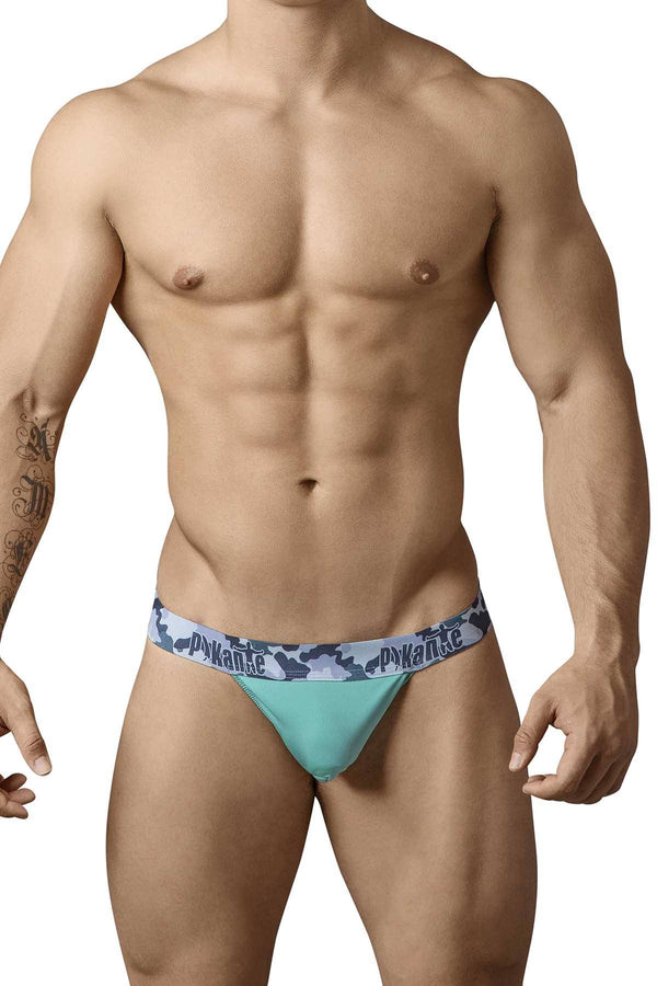 Pikante Mint-Green/Camo-Band Informal Suspensory Air Thong