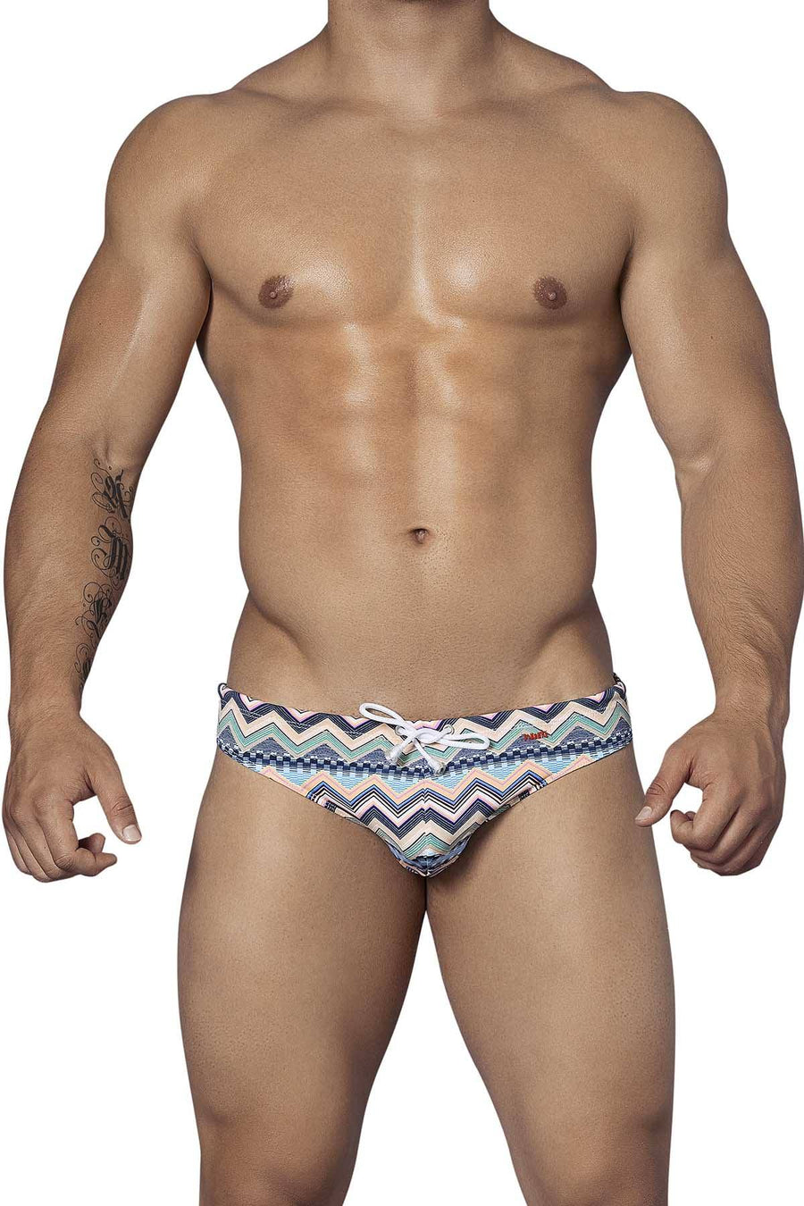 Pikante Orange/Multi Marine Swim Thong