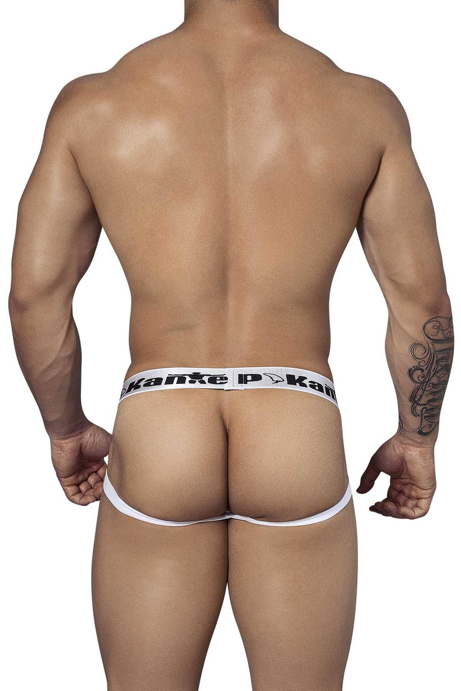 Pikante White Hoops Jock