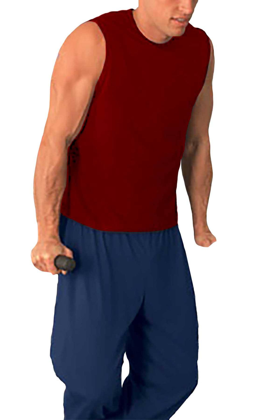Pitbull Clothing Co. Burgundy Muscle Tee