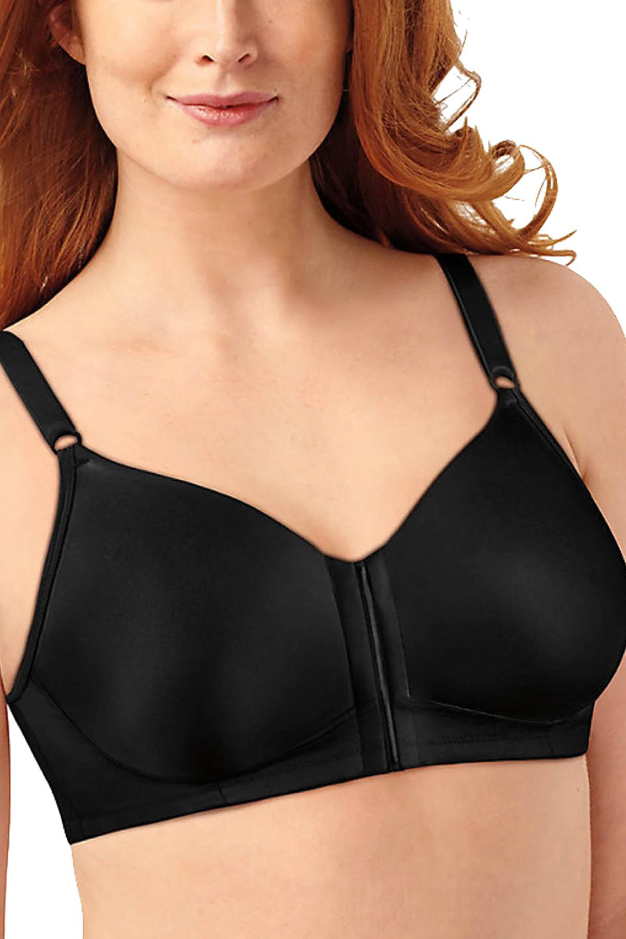 Playtex Black 18-Hour Wire-Free Sleep Front-Close Bra