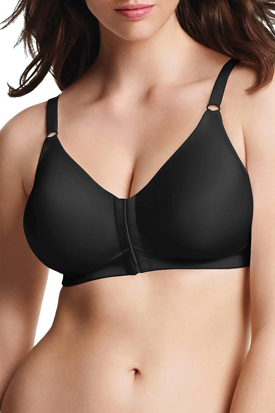 Playtex Black 18-Hour Wire-Free Sleep Front-Close Bra