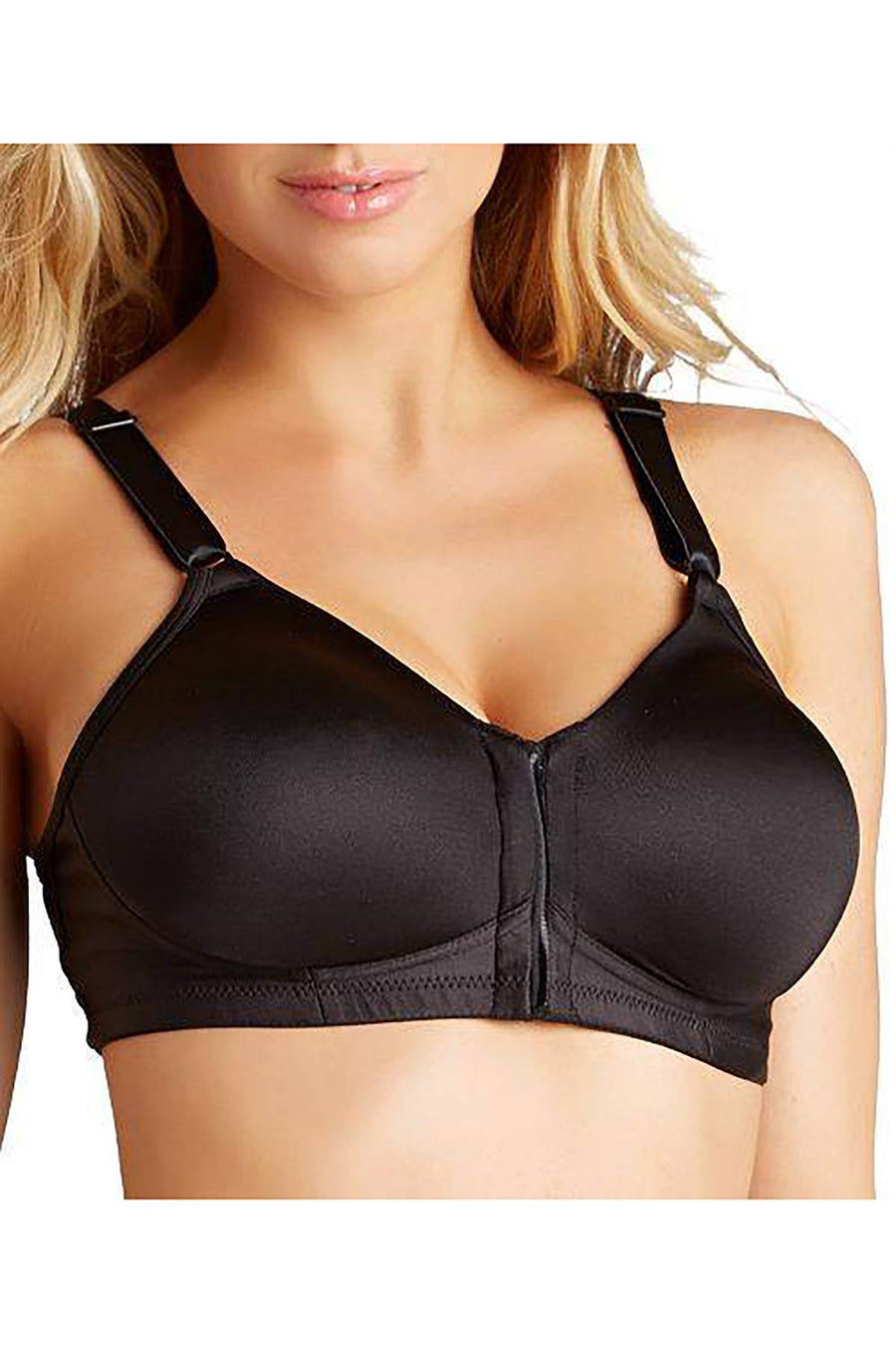 Playtex Black 18-Hour Wire-Free Sleep Front-Close Bra