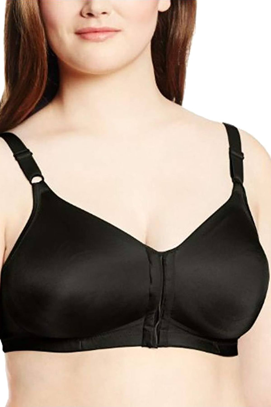 Playtex Black 18-Hour Wire-Free Sleep Front-Close Bra
