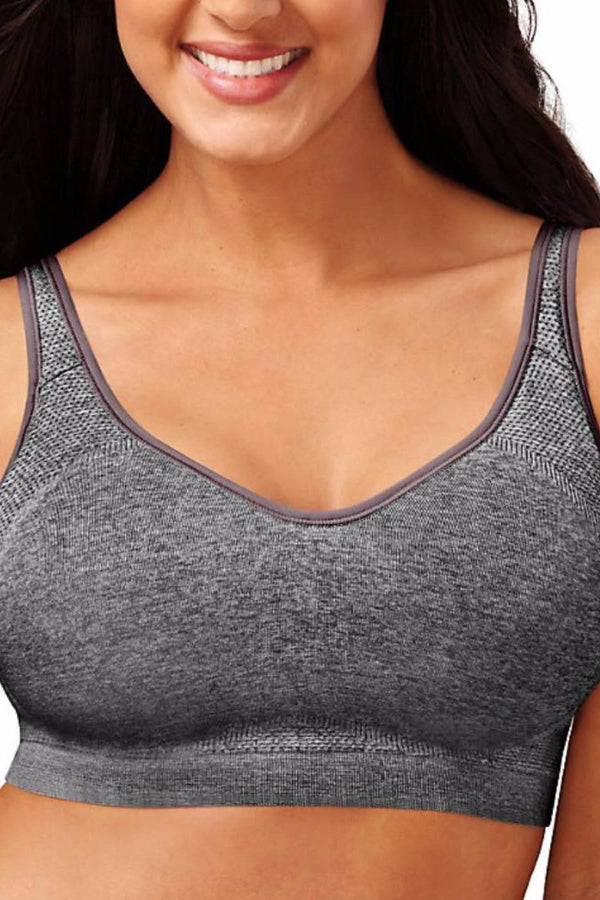Playtex Gravel-Heather-Grey Play Funwinder Seamless Wirefree Bra