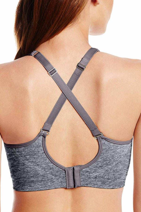 Playtex Gravel-Heather-Grey Play Funwinder Seamless Wirefree Bra
