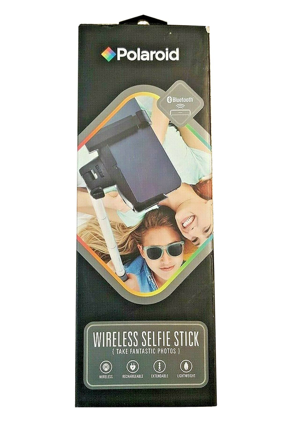 Polaroid Black Extendable Wireless Bluetooth Selfie Stick