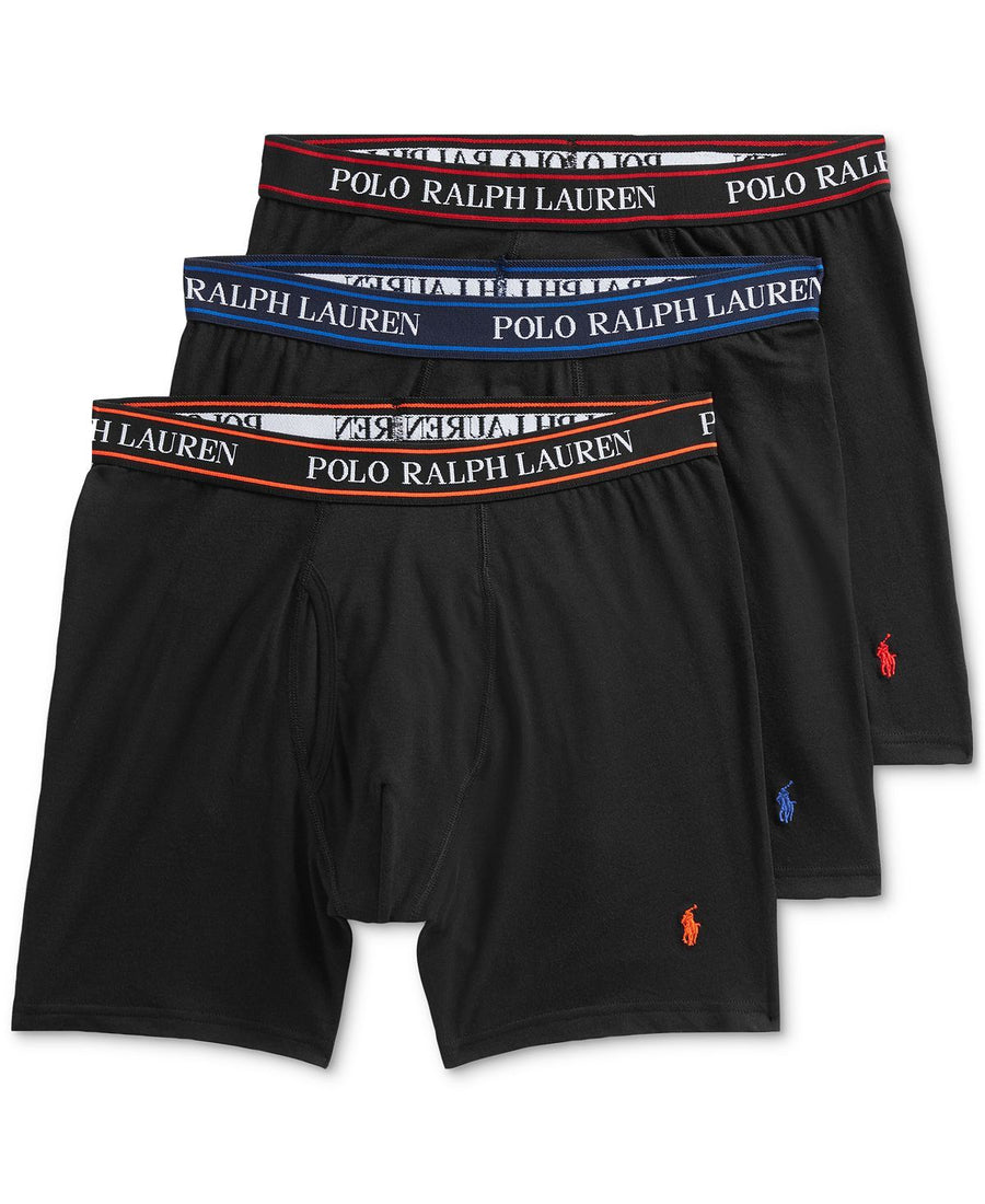 Polo Ralph Lauren 3-pk. Classic Stretch Boxer Briefs Polo Black