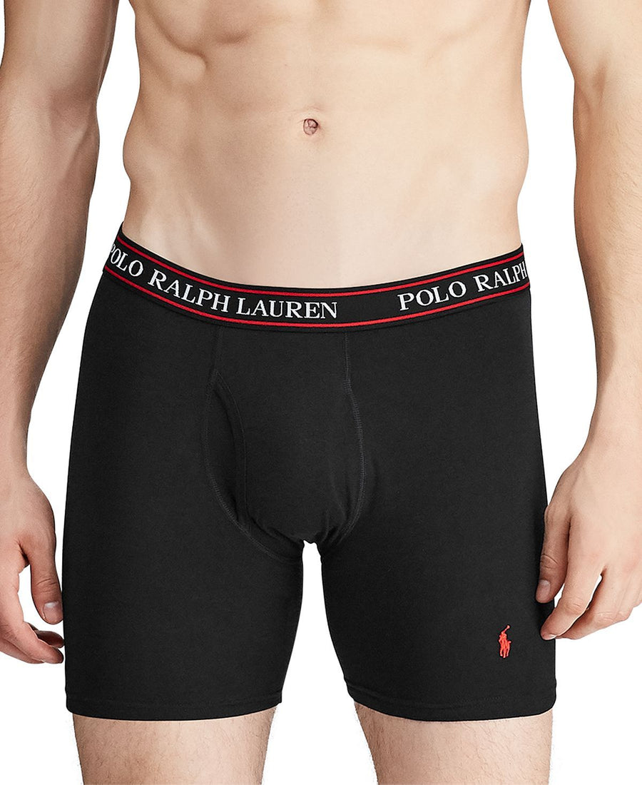 Polo Ralph Lauren 3-pk. Classic Stretch Boxer Briefs Polo Black