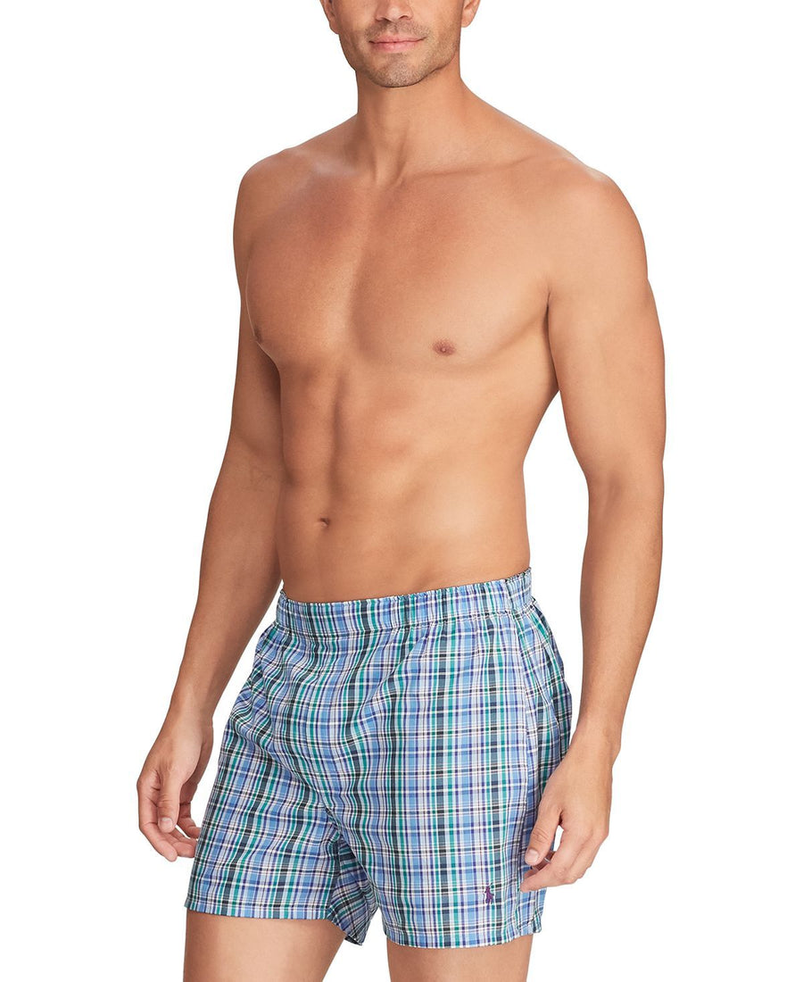 Polo Ralph Lauren 3-pk. Classic Woven Boxers Navy Pp / Moss Plaid / Lake Plaid