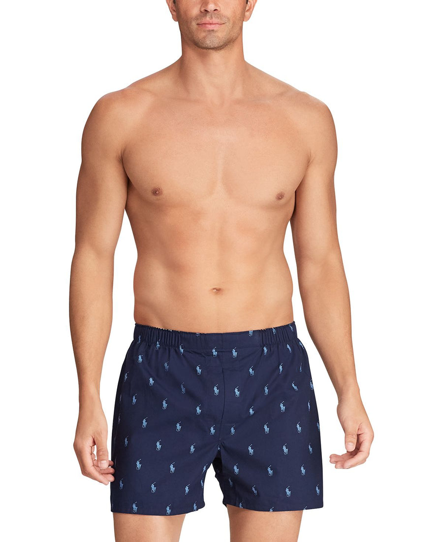 Polo Ralph Lauren 3-pk. Classic Woven Boxers Navy Pp / Moss Plaid / Lake Plaid
