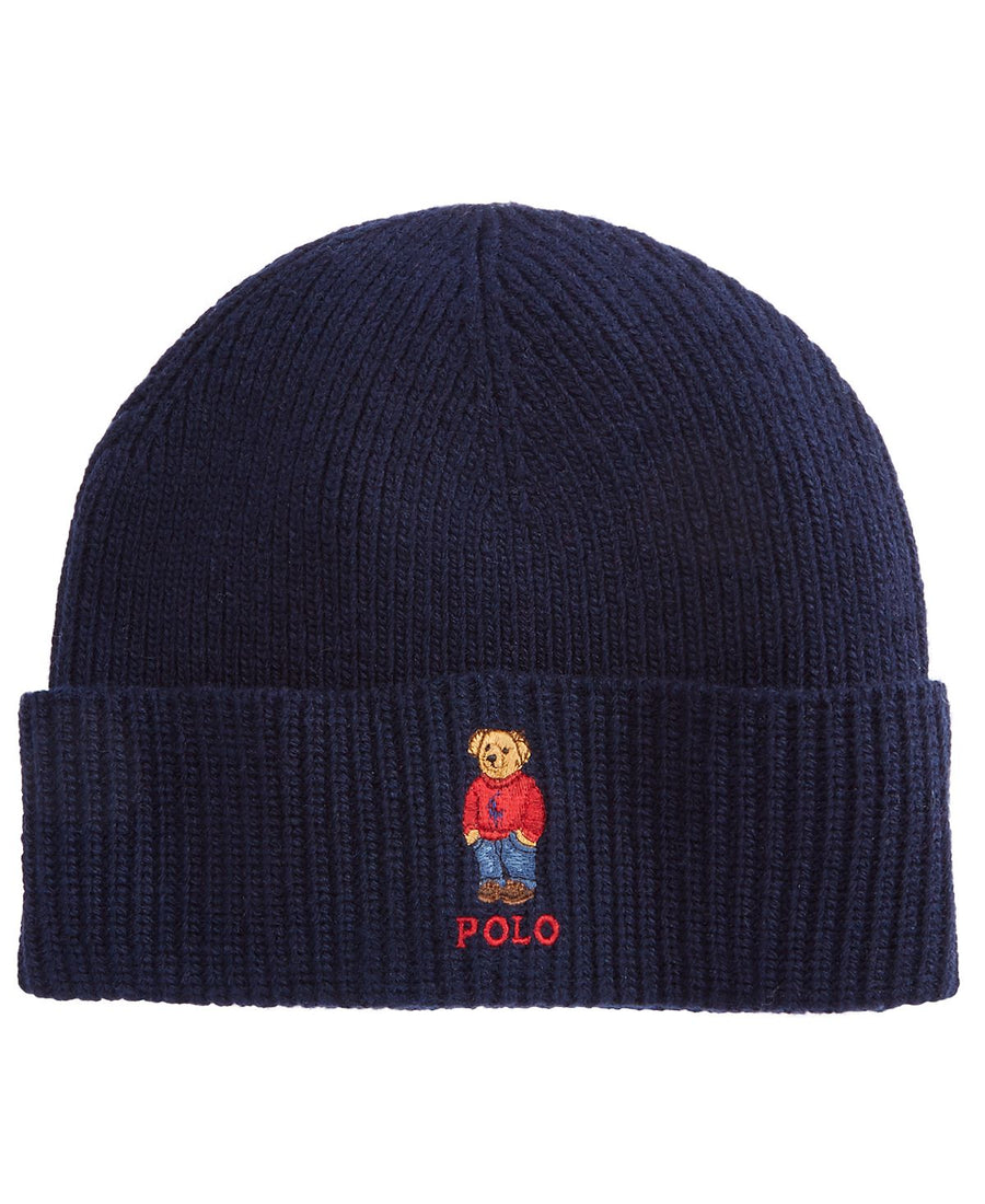 Polo Ralph Lauren Bear Cold Weather Cuff Hat Navy