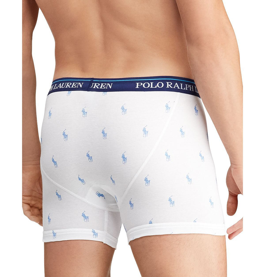 Polo Ralph Lauren Boxer Briefs Pack Of 3 Blue/Pink/White