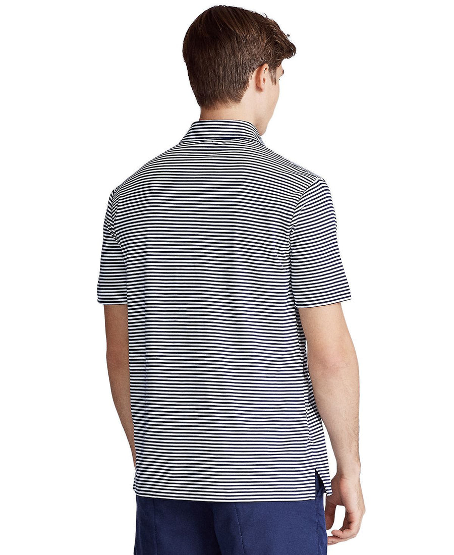 Polo Ralph Lauren Classic Fit Soft Cotton Striped Polo French Navy/white