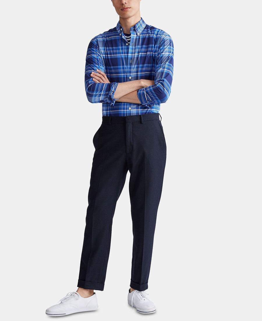 Polo Ralph Lauren Classic Fit Stretch Poplin Button-down Shirt Royal Blue/ Navy