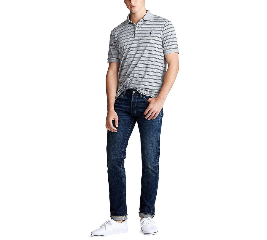 Polo Ralph Lauren Classic Fit Stripe Polo Shirt Andover Heather Multi