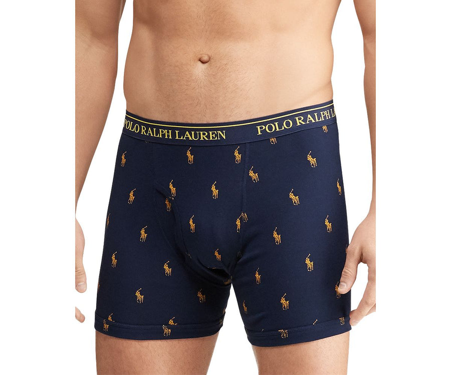 Polo Ralph Lauren Classic Fit With Wicking Boxer Briefs 3 Pack Cruise Navy
