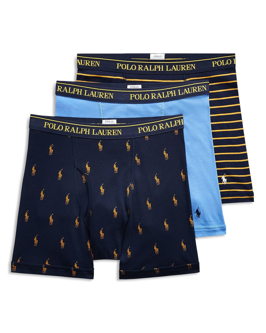 Polo Ralph Lauren Classic Fit With Wicking Boxer Briefs 3 Pack Cruise Navy