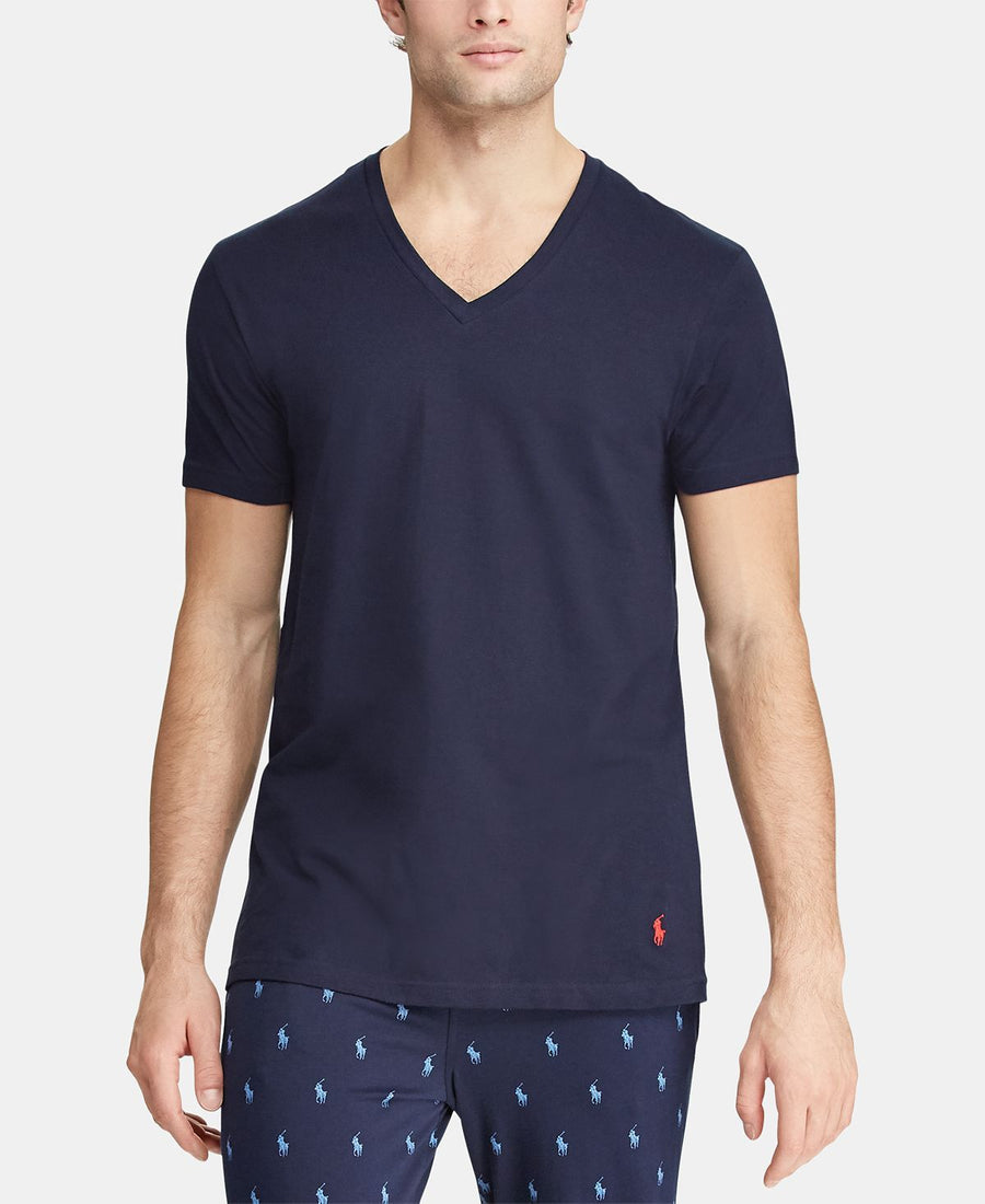 Polo Ralph Lauren Classic V-neck Cotton T-shirt 3-pk. Royal/red/navy