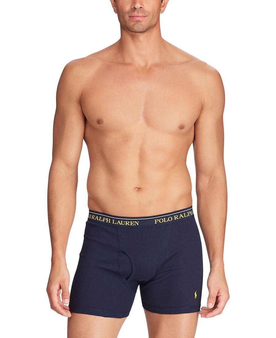 Polo Ralph Lauren Classic-fit 3pk. Boxer Briefs Hertiage Royal Stpe / Heritage Royal Sol / Cruise Navy