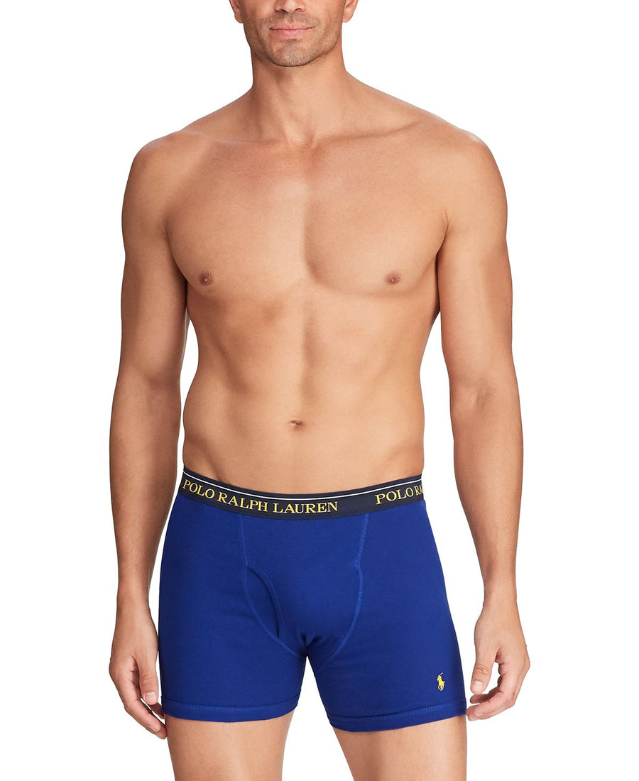 Polo Ralph Lauren Classic-fit 3pk. Boxer Briefs Hertiage Royal Stpe / Heritage Royal Sol / Cruise Navy