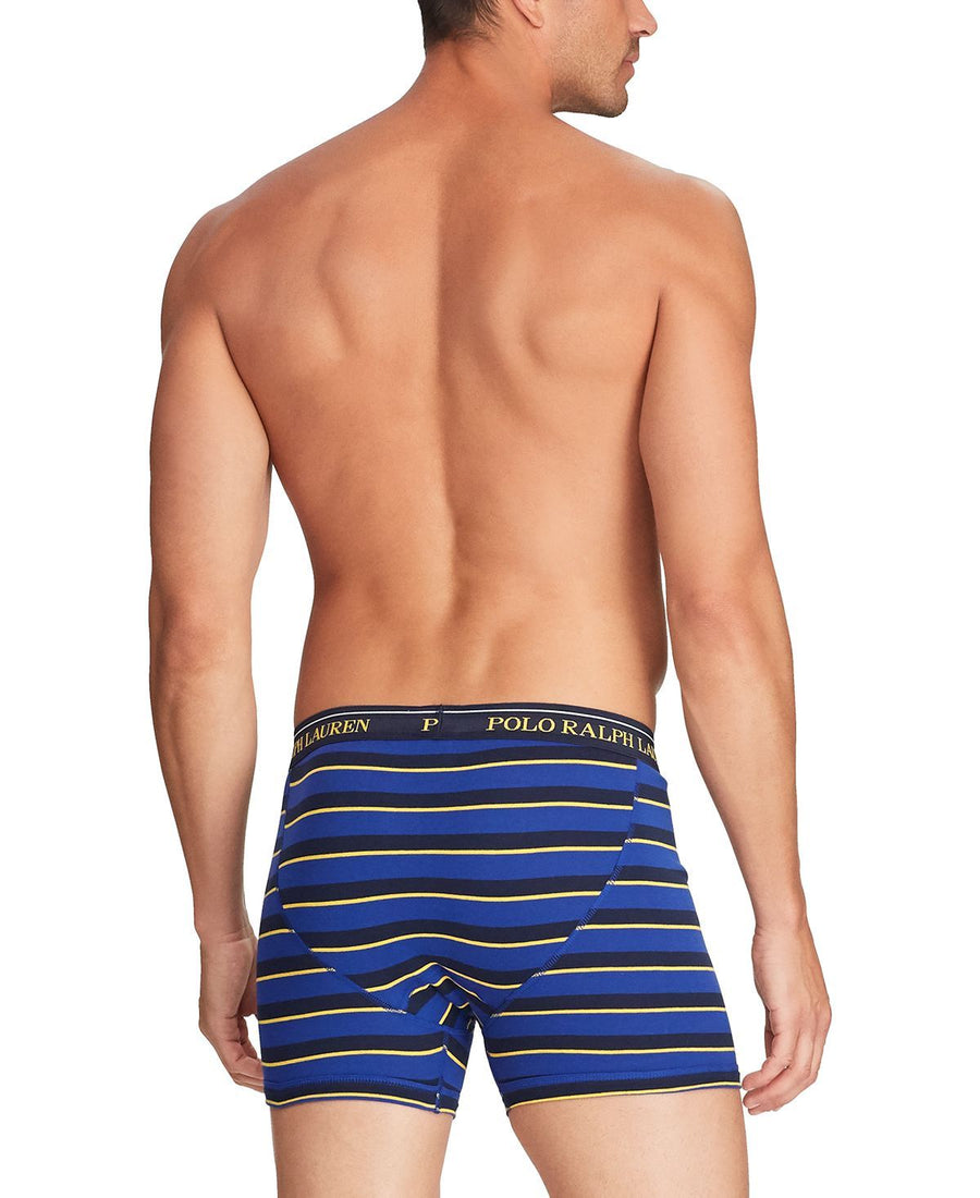 Polo Ralph Lauren Classic-fit 3pk. Boxer Briefs Hertiage Royal Stpe / Heritage Royal Sol / Cruise Navy